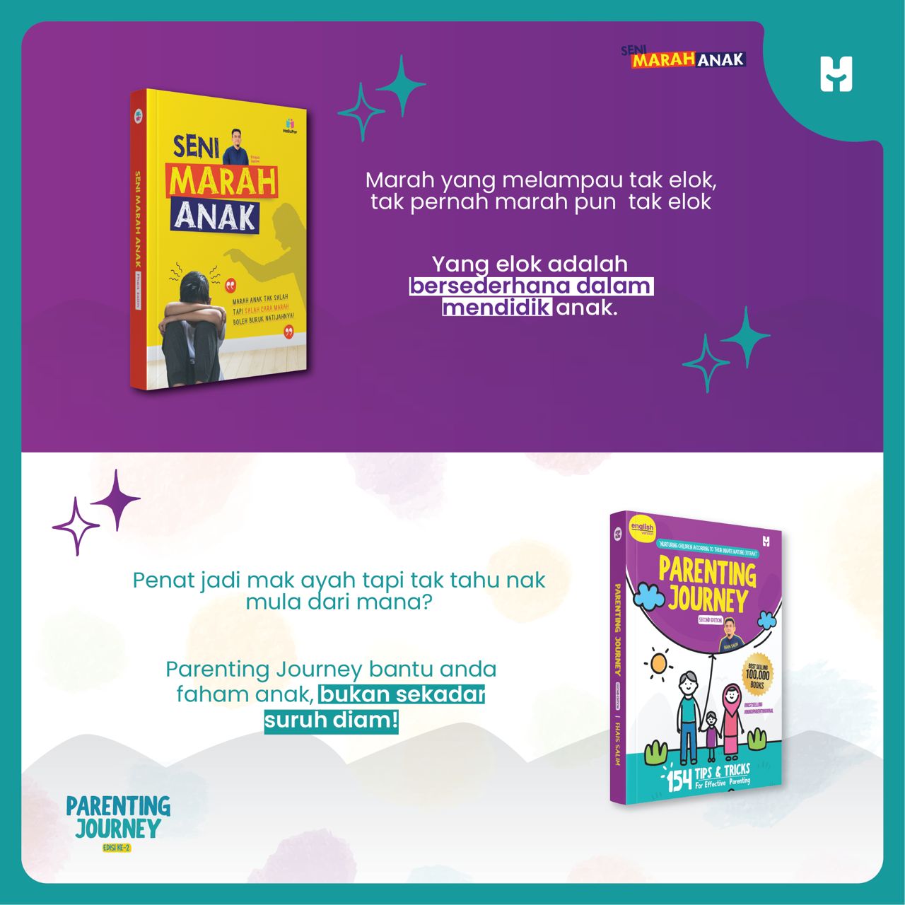 Buku Kombo Parenting Journey & Seni Marah Anak