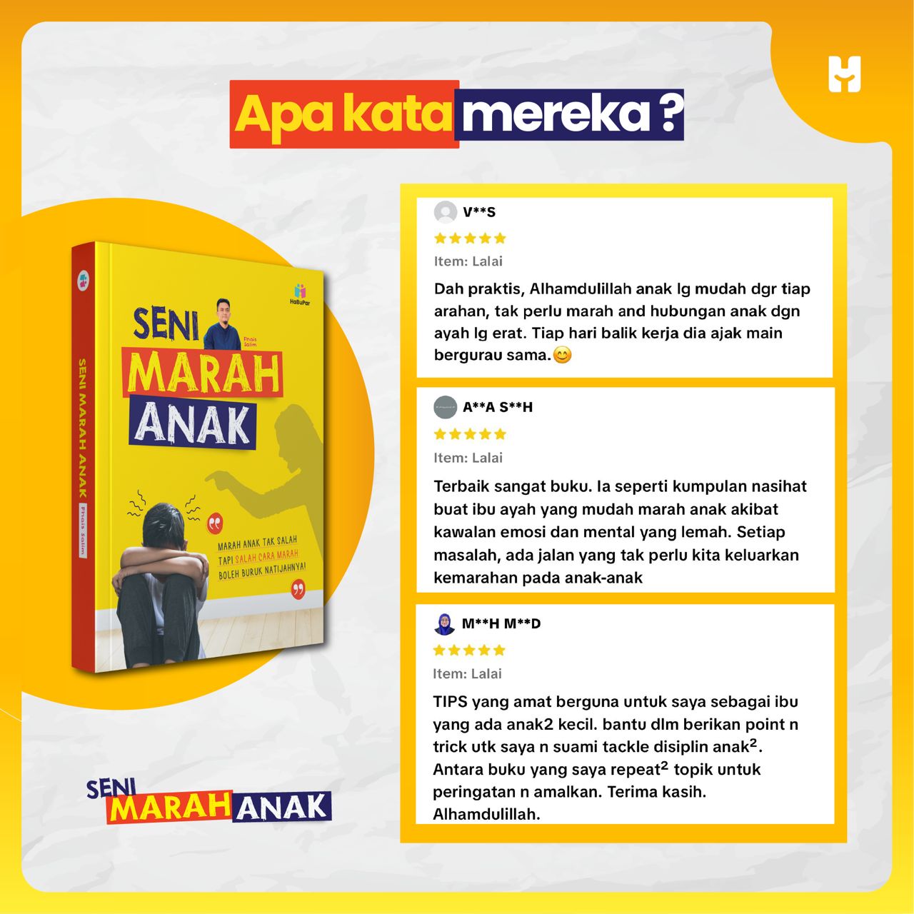 Buku Seni Marah Anak | Cara mendidik anak yang positif