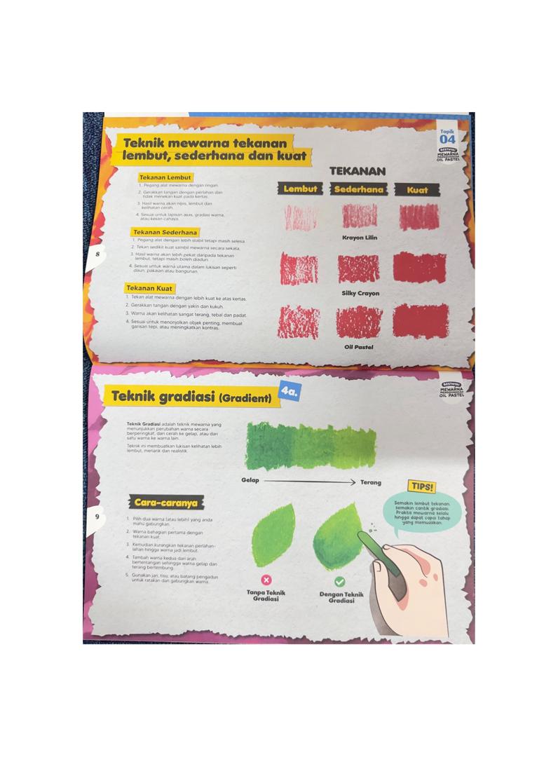 Bestnya! Mewarna menggunakan Oil Pastel | serta tips memenangi peraduan mewarna