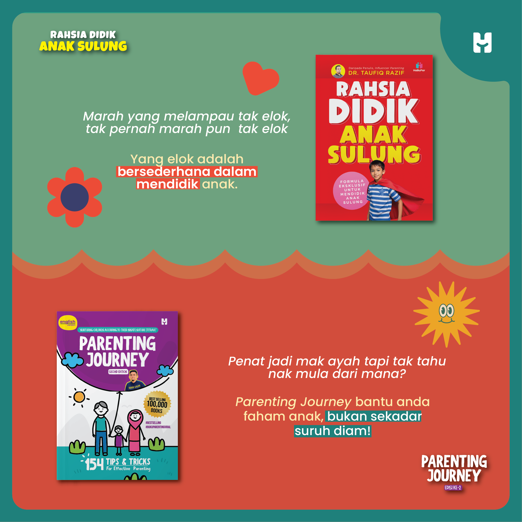 Buku Kombo Parenting Journey dan Rahsia Didik Anak Sulung (HABUPAR)